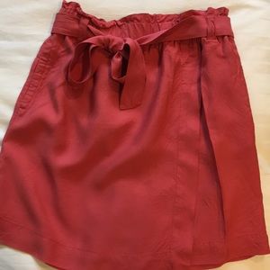 Wrap skirt with belt